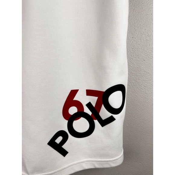 POLO RALPH LAUREN Men's White Polo 67 Double Knit Performance Sweat Shorts large - Picture 2 of 5